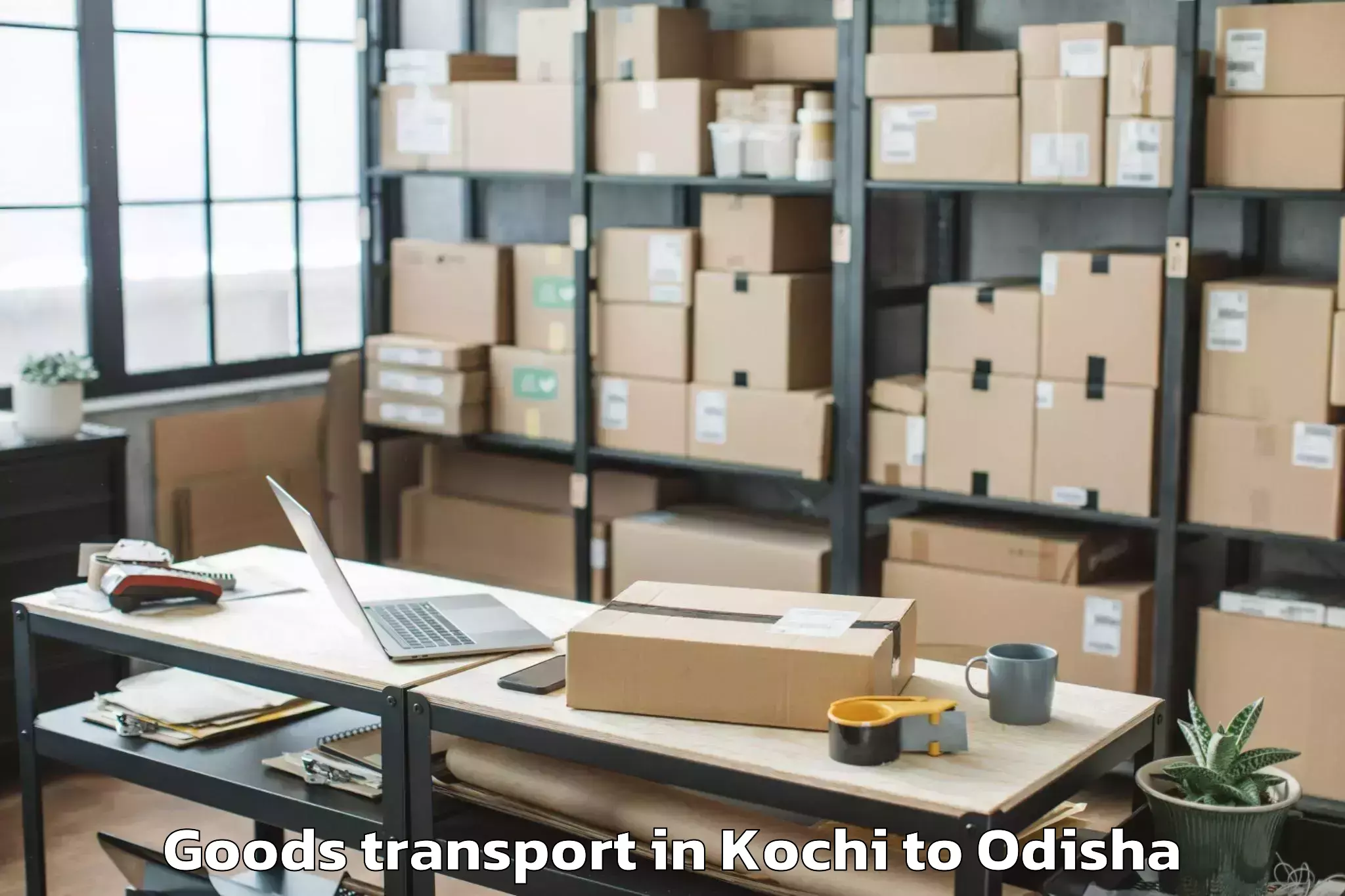 Book Kochi to Khajuripada Goods Transport Online